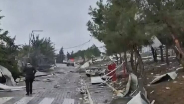 Balıkesir’de patlama sonrası olay yerinden ilk görüntüler