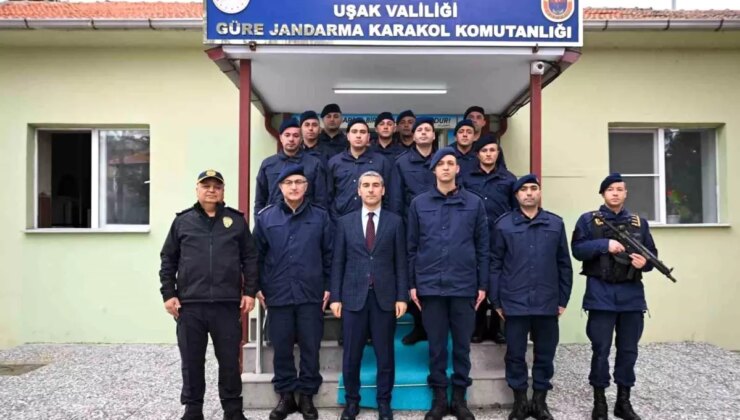 Uşak Valisi Naci Aktaş Jandarma Karakollarını Ziyaret Etti