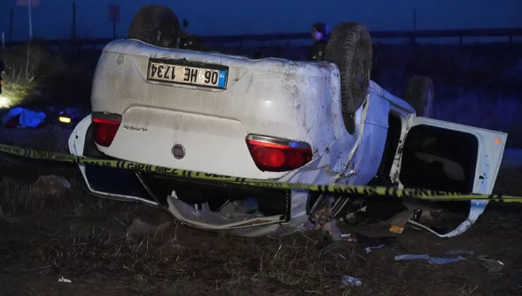 Ankara’da otomobil takla attı, 1 kişi hayatını kaybetti