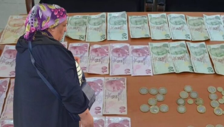 Cami önünde dilenen kadına suçüstü! 2 saat içerisinde bin 554 lira toplamış