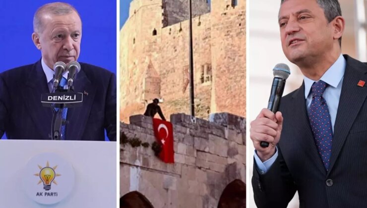 Cumhurbaşkanı Erdoğan, CHP lideri Özel’e Halep Kalesi’ne asılan bayrağı sordu