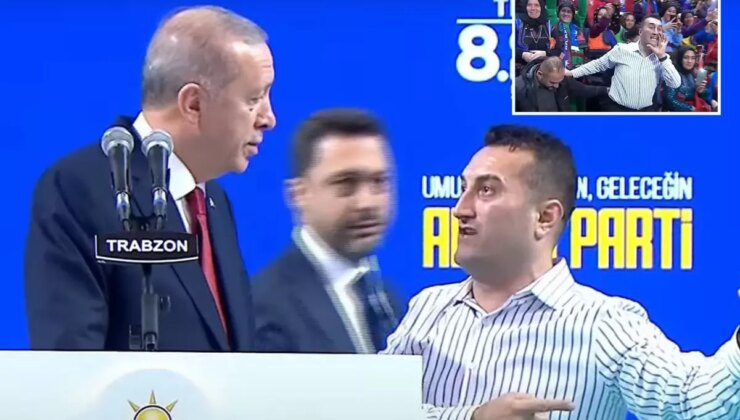 Sahneye çıkıp Erdoğan’ın yanına geldi, sonrasında yaşananlar bomba