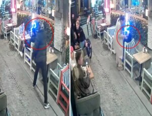 Dehşet anları kamerada! Karısının gözü önünde adamın ensesine ateş edip gitti